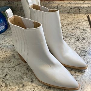 White booties never worn bought off Amazon
